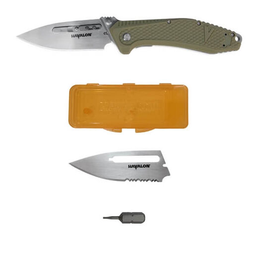 Havalon Redi EDC Green With Spare Blade