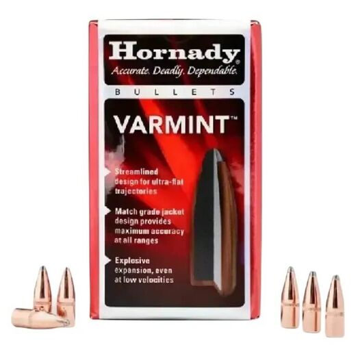Hornady 22Cal 224 55gr Varmint Soft Point SX Projectiles