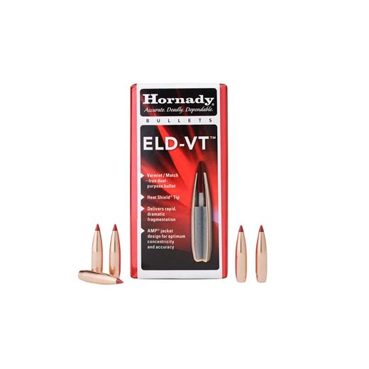 Hornady 22Cal 224 62gr ELD VT Projectiles