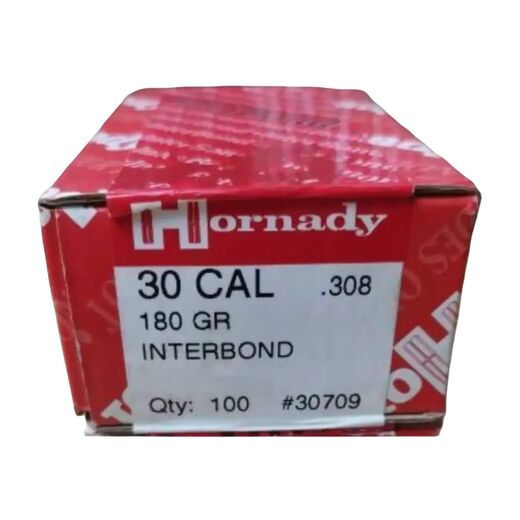 Hornady 30Cal 308 180gr InterBond Projectiles