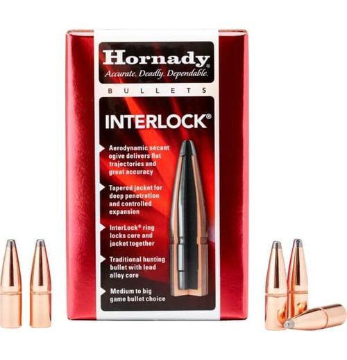 Hornady 30 Cal 308 170gr InterLock FP Projectiles