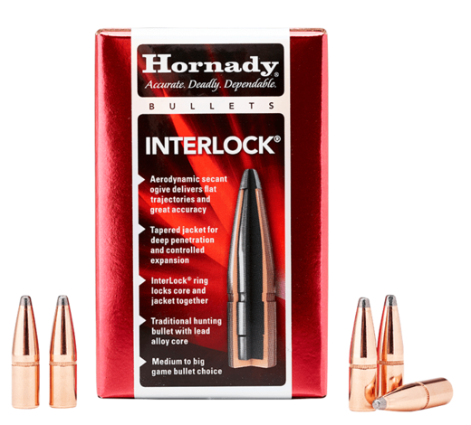 Hornady 7mm 284 154Gn InterLock SP 100 Pack Projectiles