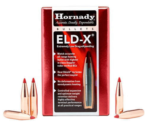 Hornady 7mm 284 162Gn ELDX 100 Pack Projectiles