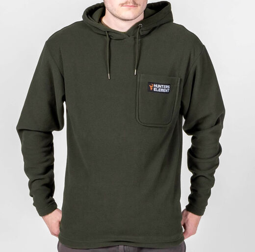 Hunters Element Amble Fleece Hoodie Forest Green