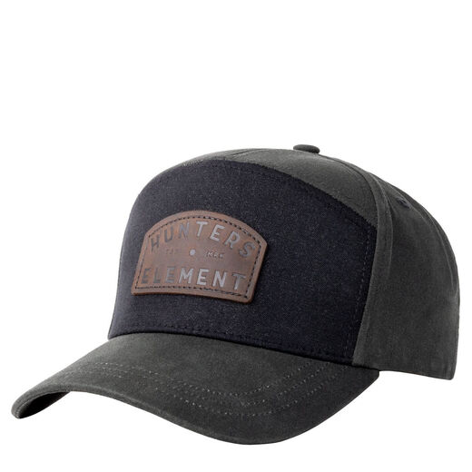 Hunters Element Crest Cap   Black  Forest Green