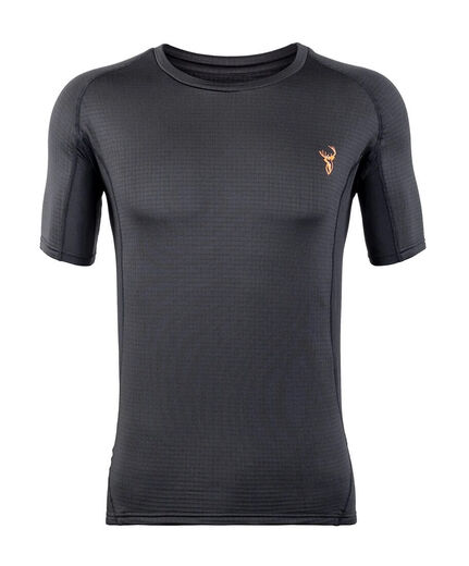 Hunters Element Mens Core+ Short Sleeve Top Black