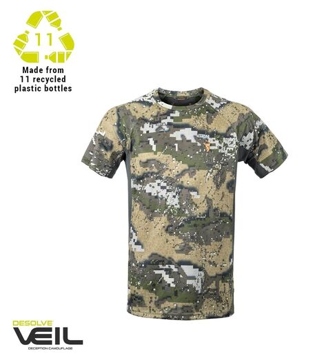 Hunters Element Mens Eclipse Tee Short Sleeve Desolve Veil