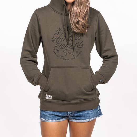 Hunters Element Womens Pathway MH Hoodie   Khaki