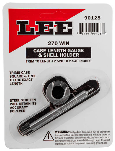 LEE 270Win Case Length Gauge and Shell Holder