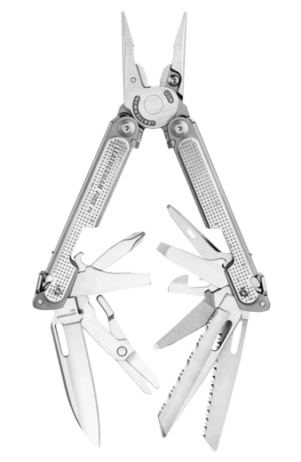 Leatherman FREE P4 Multipurpose Tool  Silver With Nylon Sheath