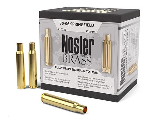 Nosler Custom 3006Sprg Unprimed Brass Qty 50