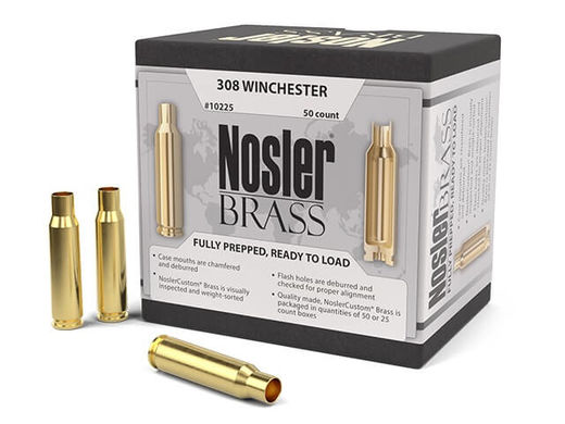 Nosler Custom 308Win Unprimed Brass Qty 50