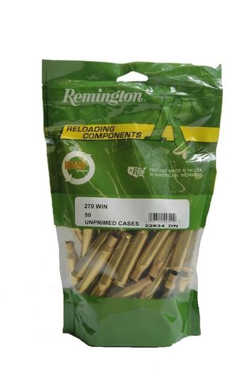 Remington 270WIn Unprimed Brass Qty 50