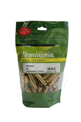 Remington 308Win Unprimed Brass Qty 50