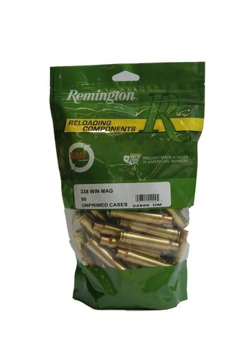 Remington 338WinMag Unprimed Brass Qty 50