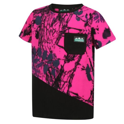 Ridgeline Kids Spliced Tee Pink