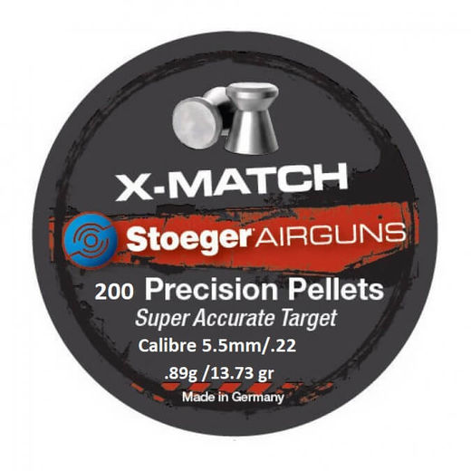 Stoeger XMatch Flat 22Cal Air Rifle Pellets Qty 200