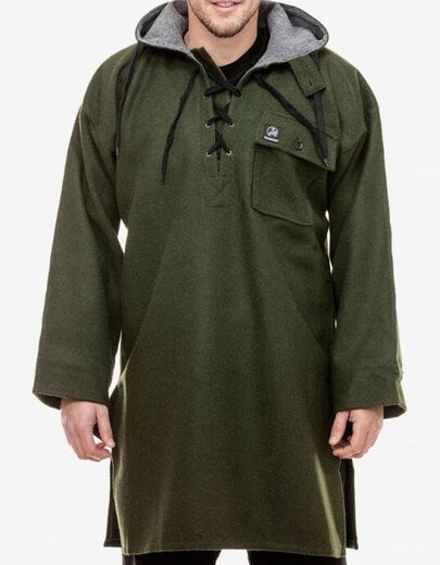 Swanndri Men+39s Original Wool Bushshirt With Lace Up Front