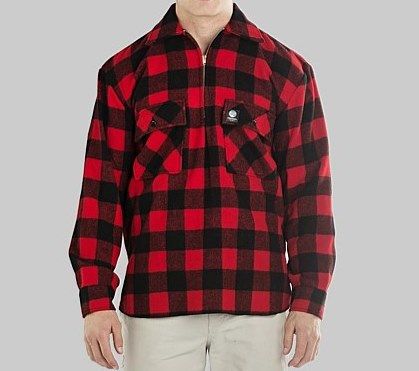 Swanndri Men+39s Ranger RedBlack Check Wool Shirt