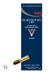 CCI 22LR Subsonic 40GN Hollow Points Brick 500