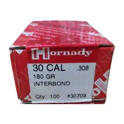 Hornady 30Cal 308 180gr InterBond Projectiles