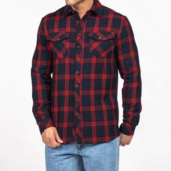 Hunters Element Huxley Shirt Navy/Red Plaid!!