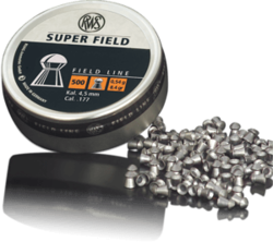 RWS Super Field .177Cal Air Rifle Pellets Qty 500