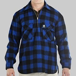 Swanndri Men's Ranger Blue/Black Check Wool Shirt!!