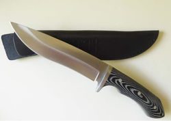 Tassie Tiger Knives Hunting Knife 6" Blade With Leather Sheath