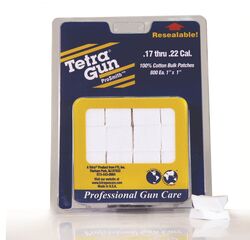 Tetra .17Cal - .22Cal Cotton Cleaning Patches Qty 800